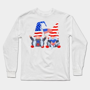 4th of july gnome Long Sleeve T-Shirt